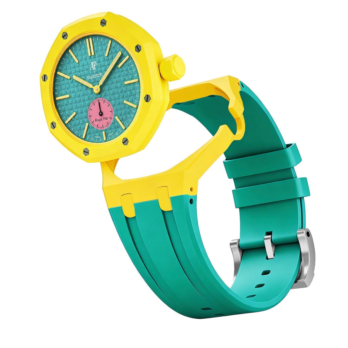[Elara]Royal Oak Pop Exclusive Bioceramic Case & Silicone Strap Mix Color