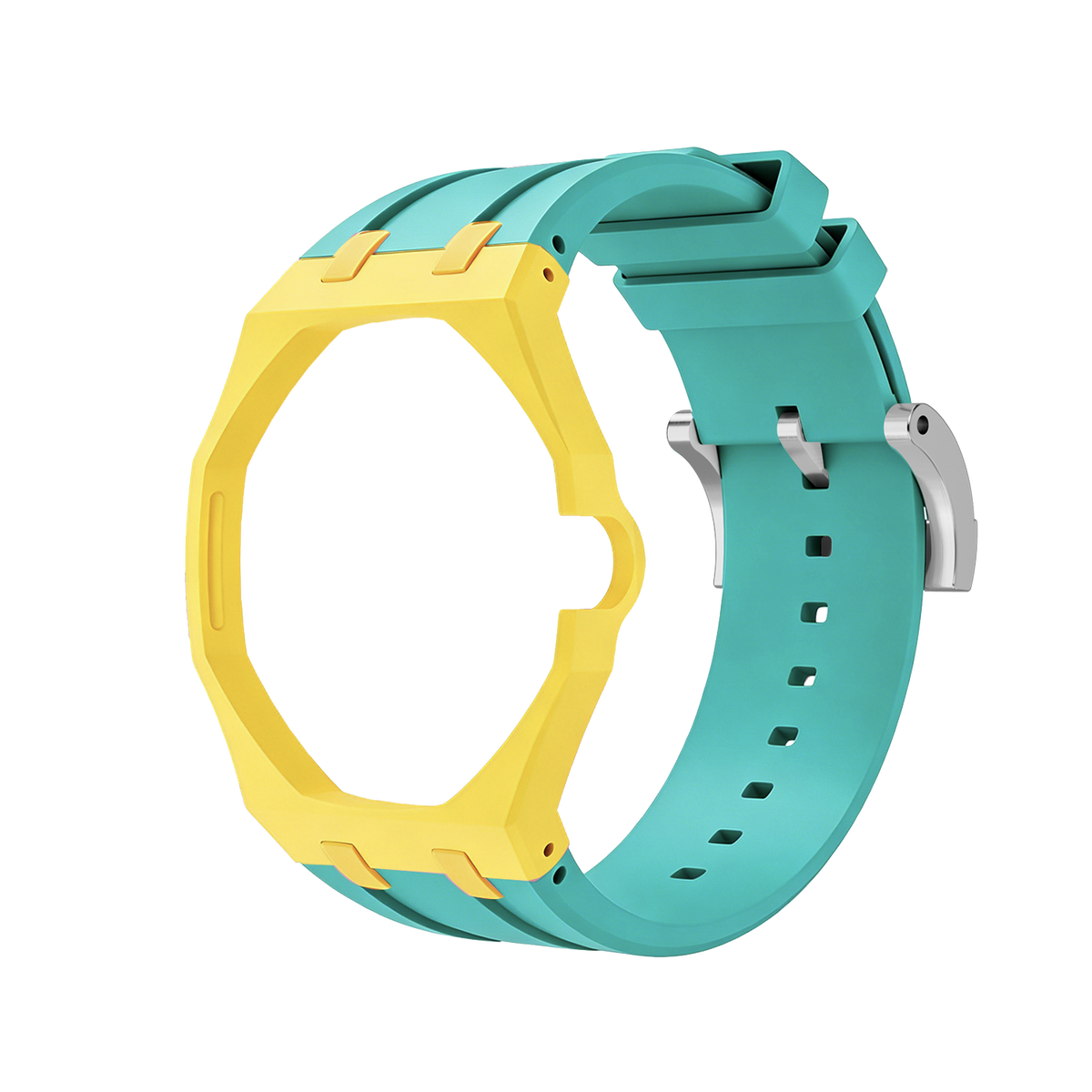[Elara]Royal Oak Pop Exclusive Bioceramic Case & Silicone Strap Mix Color