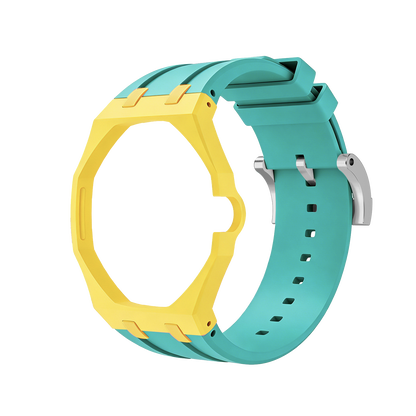 [Elara]Royal Oak Pop Exclusive Bioceramic Case & Silicone Strap Mix Color