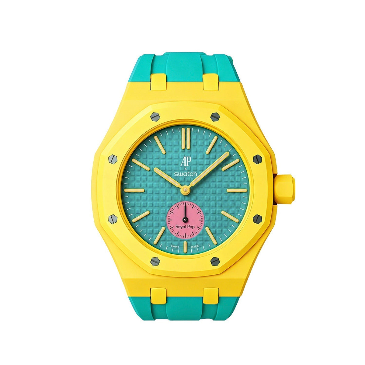 [Elara]Royal Oak Pop Exclusive Bioceramic Case & Silicone Strap Mix Color