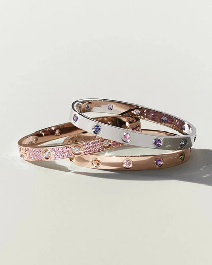 [Elara]CLASSIC 6.1MM LOVE BRACELET 10-DIAMOND FULL PAVÉ