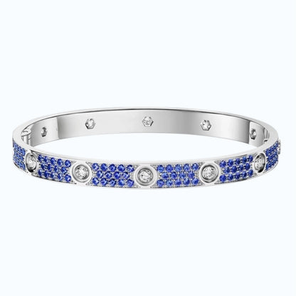 [Elara]CLASSIC 6.1MM LOVE BRACELET 10-DIAMOND FULL PAVÉ