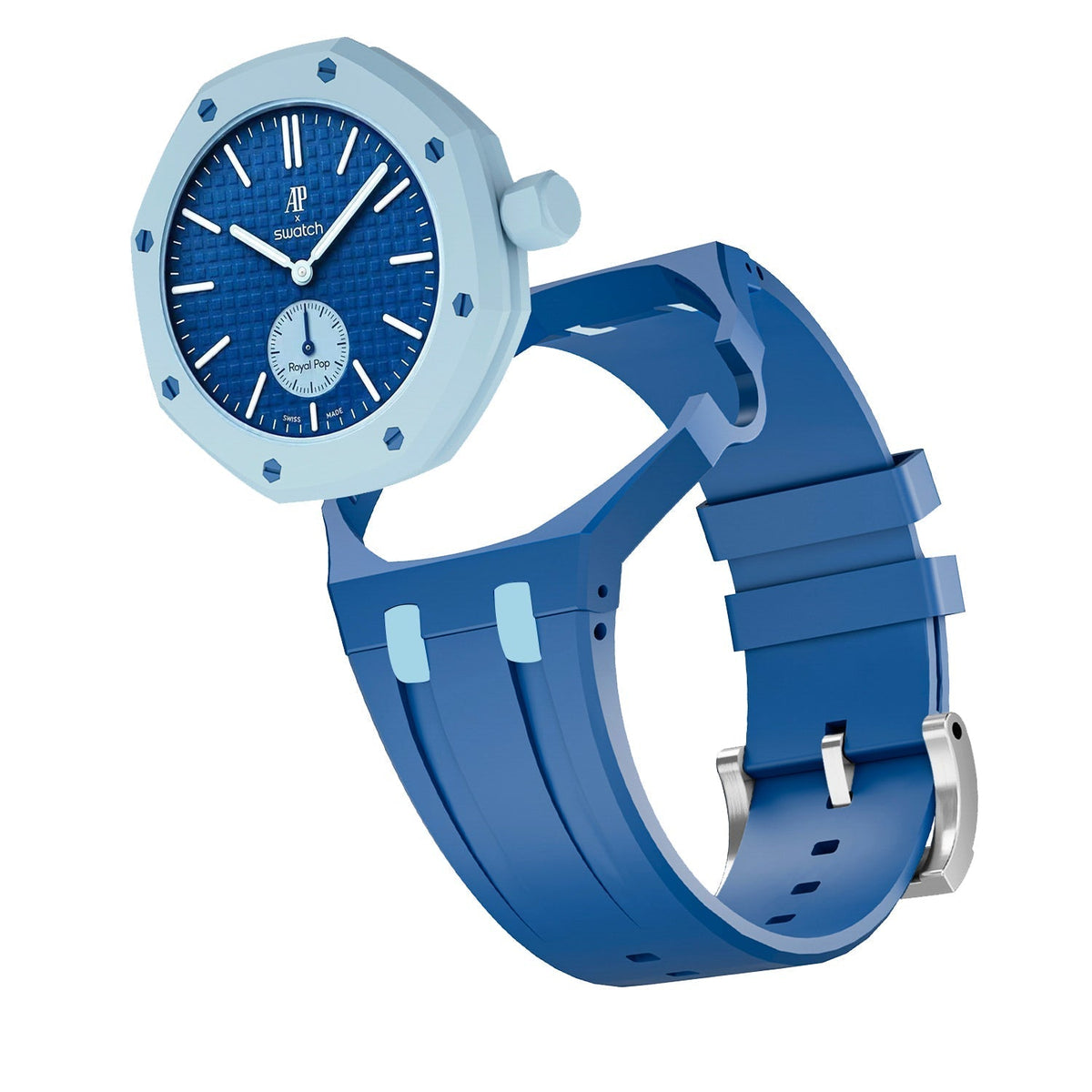 [Elara]Royal Oak Pop Exclusive Bioceramic Case & Silicone Strap Mix Color