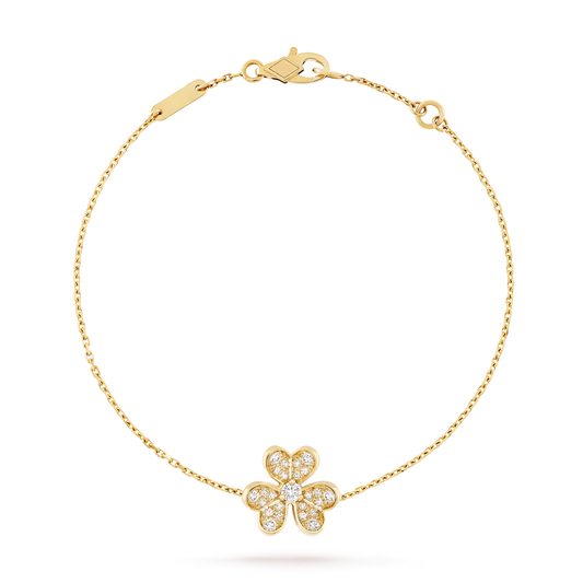 [Elara]LUMINOUS BLOSSOM ARMBAND MIT EINZELMOTIV-ANHÄNGER