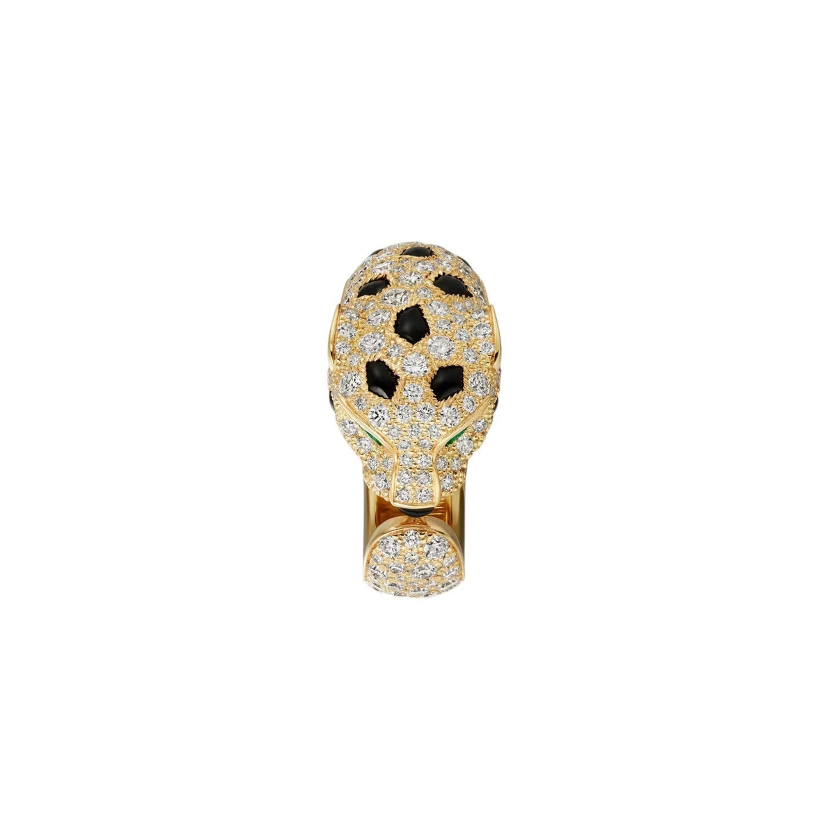 [Elara]PANTHÈRE DE DIAMOND HALF-PAVÉ MEDIUM RING