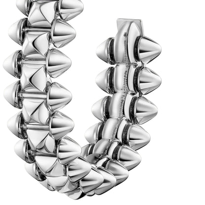 [Elara]CLASH DE 6.4MM HOOP SMALL MODEL EARRINGS