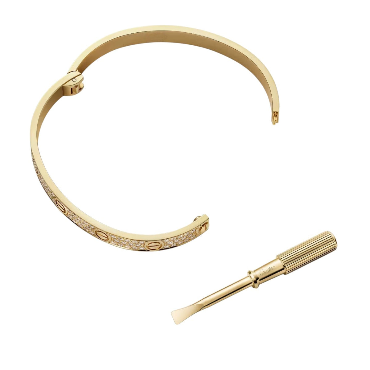 [Elara]クラシック 6.1MM ラブバングル - フルパヴェ