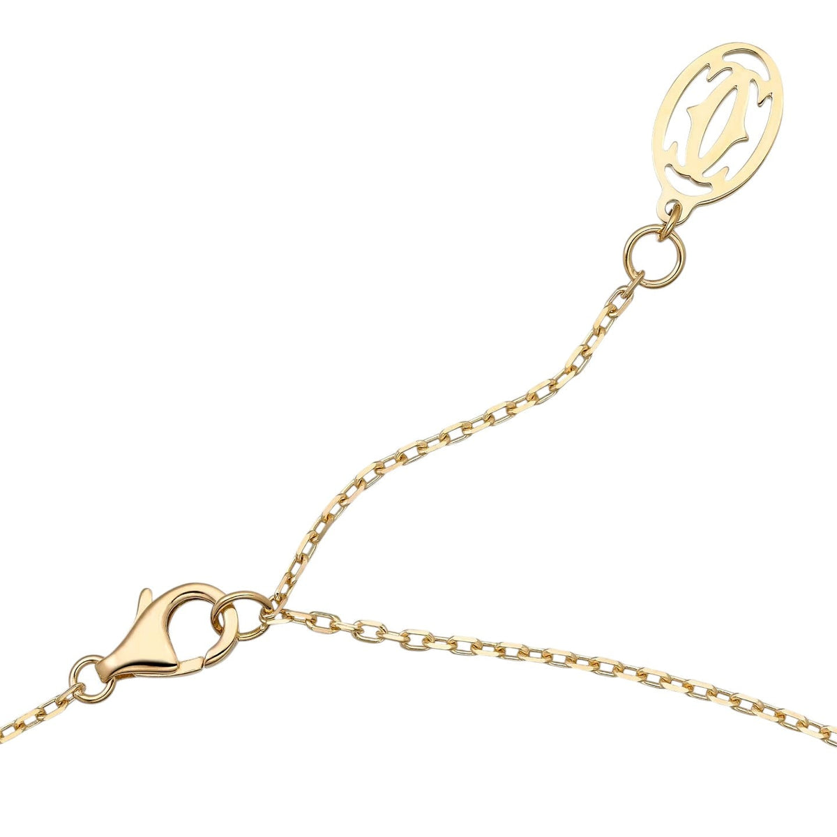 [Elara]LOVE SCREW PENDANT SINGLE DIAMOND NECKLACE