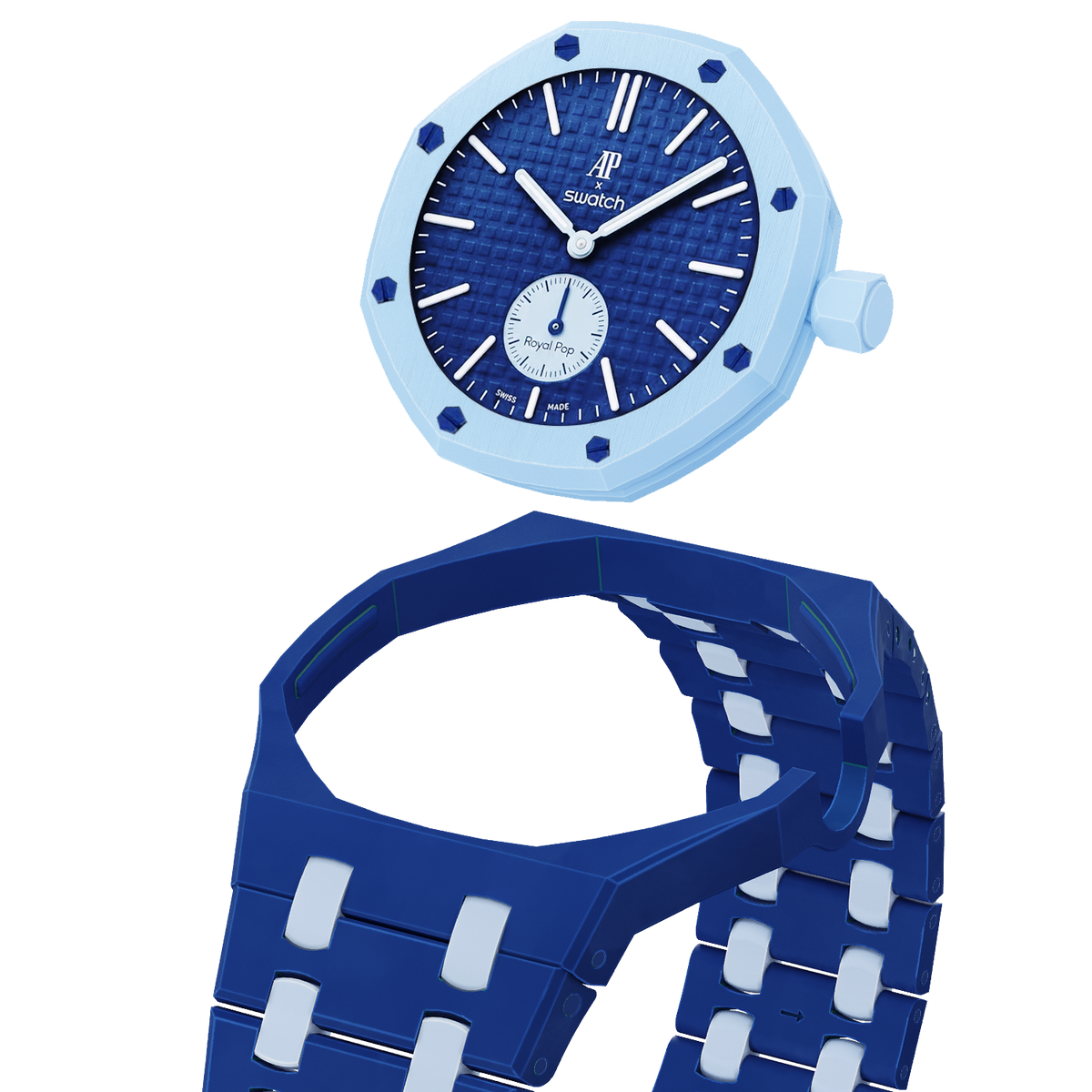 [Elara]Royal Oak Pop Exclusive Bioceramic Case & Bioceramic Strap Mix Color