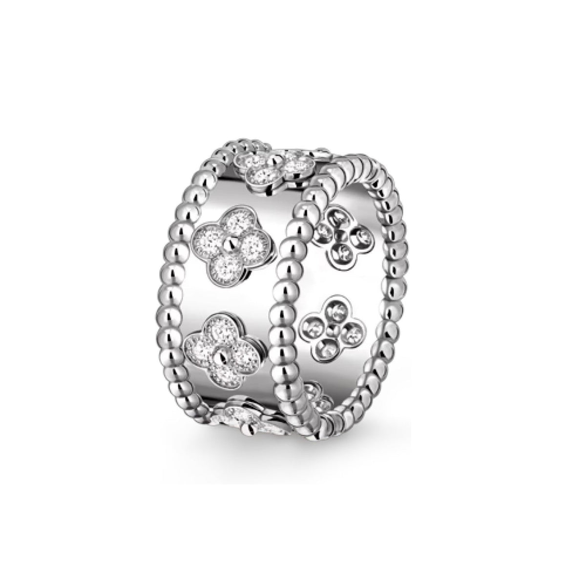 [Elara]KALEIDOSCOPE RADIANCE WIDE BAND RING