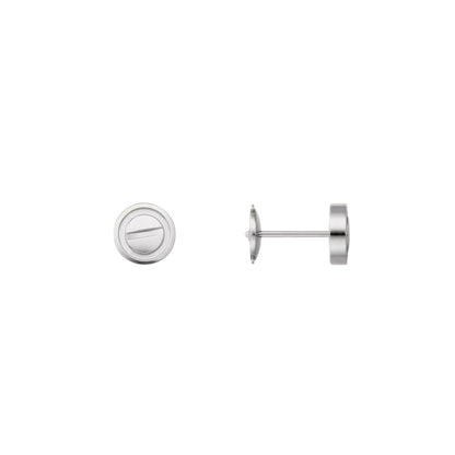 [Elara]LOVE 7.2MM HOOP EARRINGS