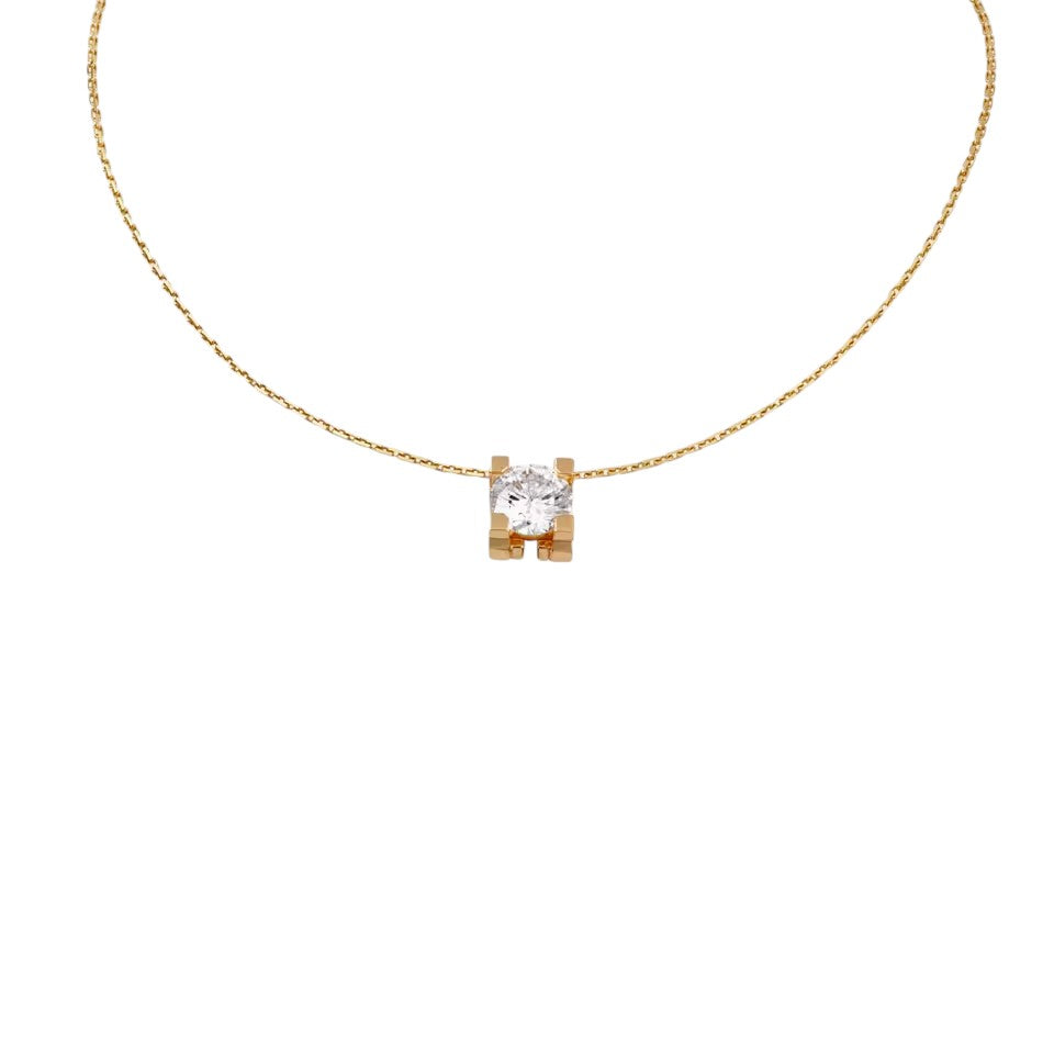[Elara]C DE PENDANT DIAMOND NECKLACE
