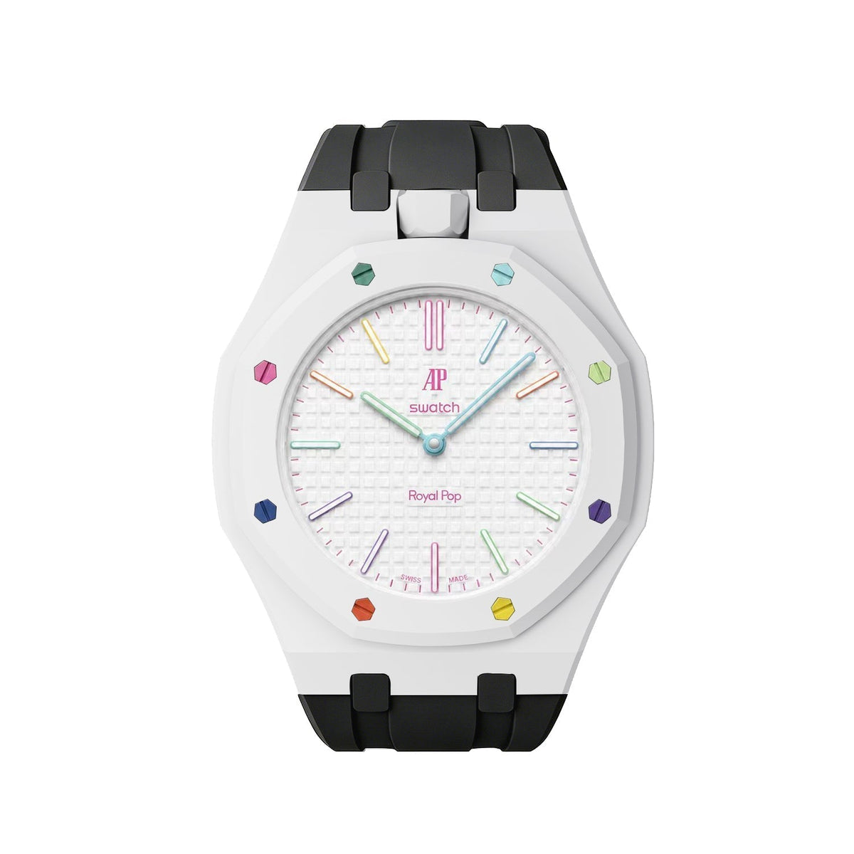 [Elara]Royal Oak Pop Exclusive Bioceramic Case & Silicone Strap Mix Color
