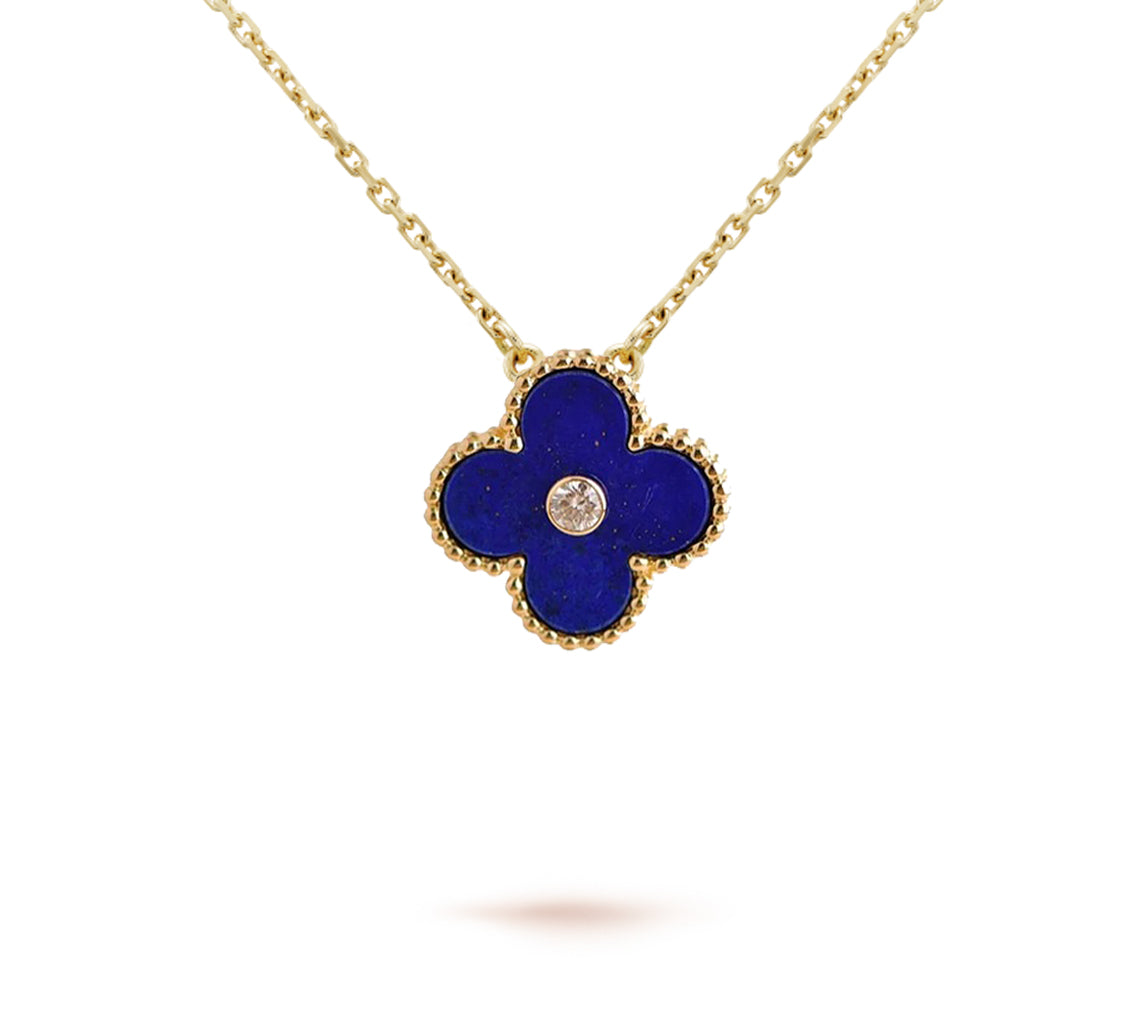 [Elara]LIMITED EDITION CHRISTMAS CLOVER FLOWER NECKLACE - 15MM ANNUAL COLLECTIBLE PENDANT