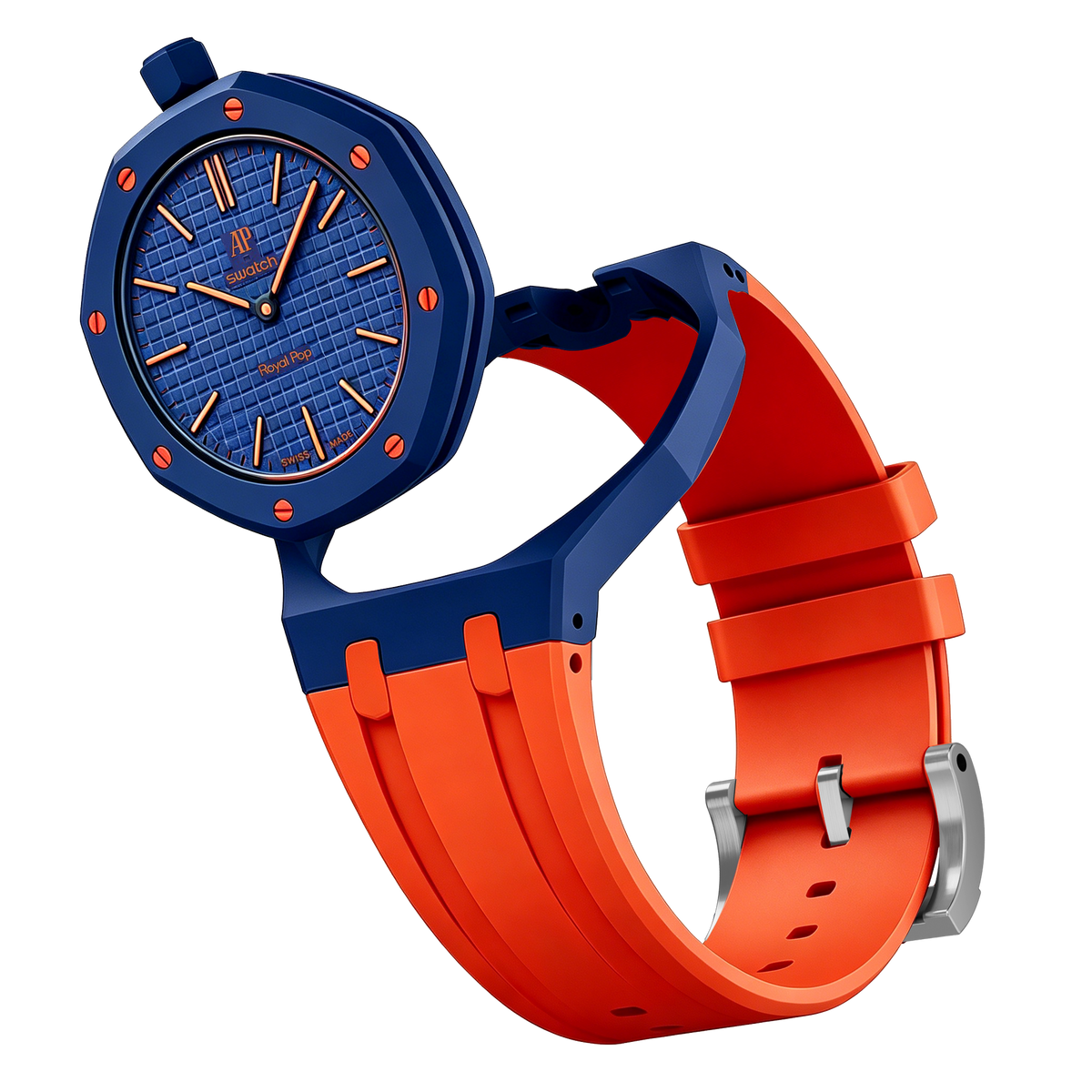 [Elara]Royal Oak Pop Exclusive Bioceramic Case & Silicone Strap Mix Color
