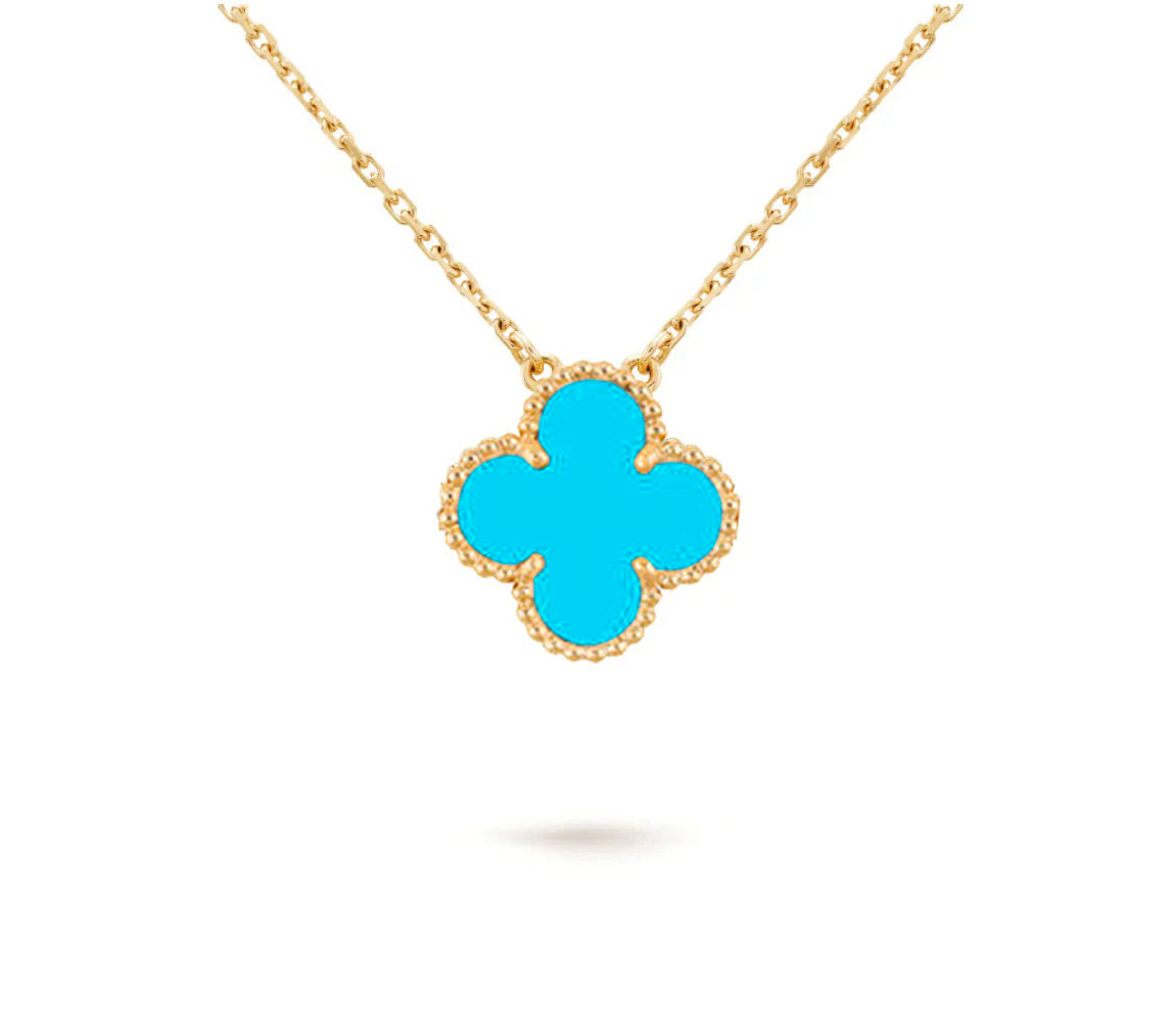 [Elara]15MM CLOVER FLOWER PENDANT NECKLACE COLLECTION