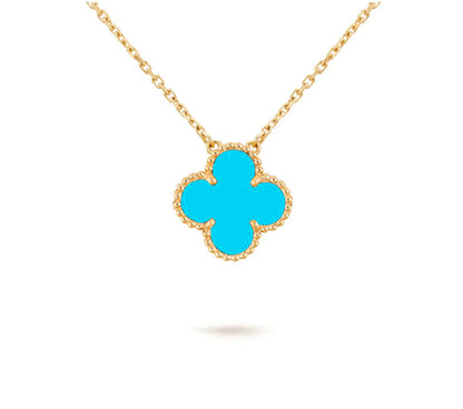 [Elara]15MM CLOVER FLOWER PENDANT NECKLACE COLLECTION