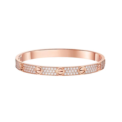 [Elara]クラシック 6.1MM ラブバングル - フルパヴェ