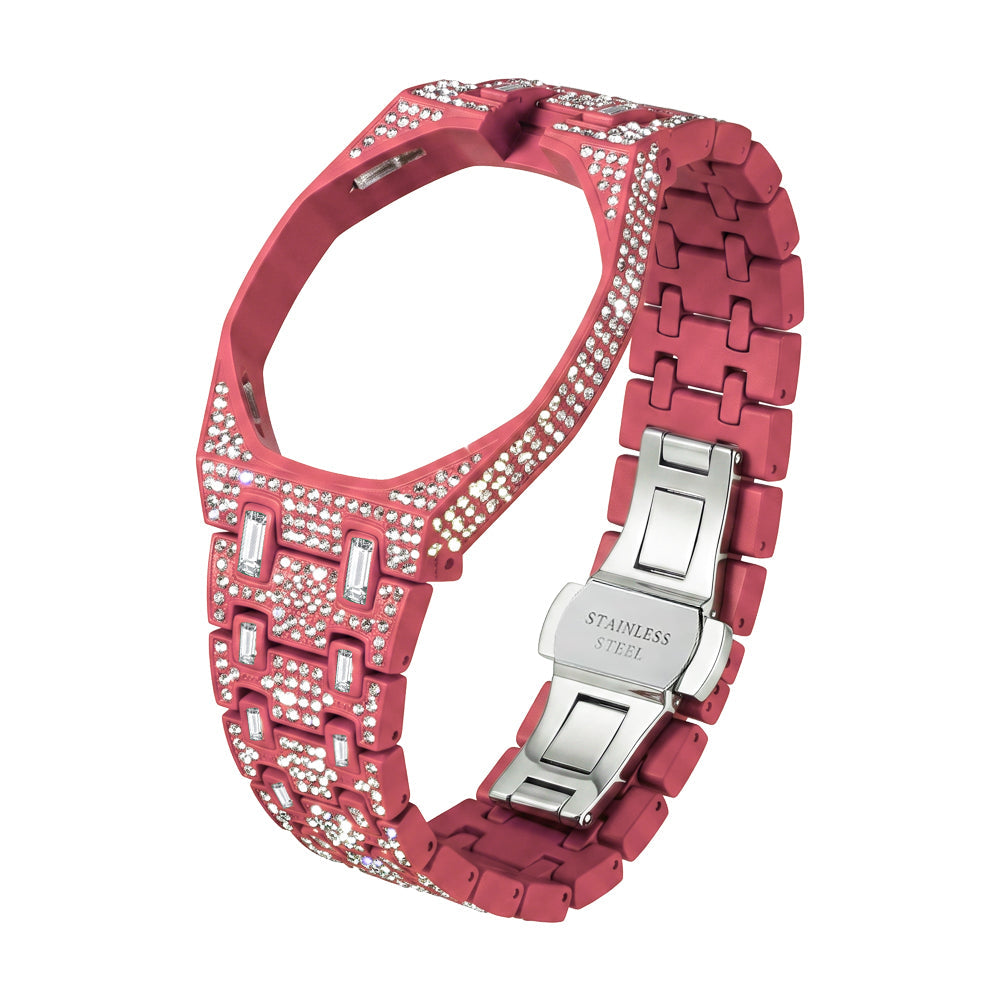 [Elara]Royal Oak Pop Exclusive Bioceramic Case & Bioceramic Strap Full Diamond