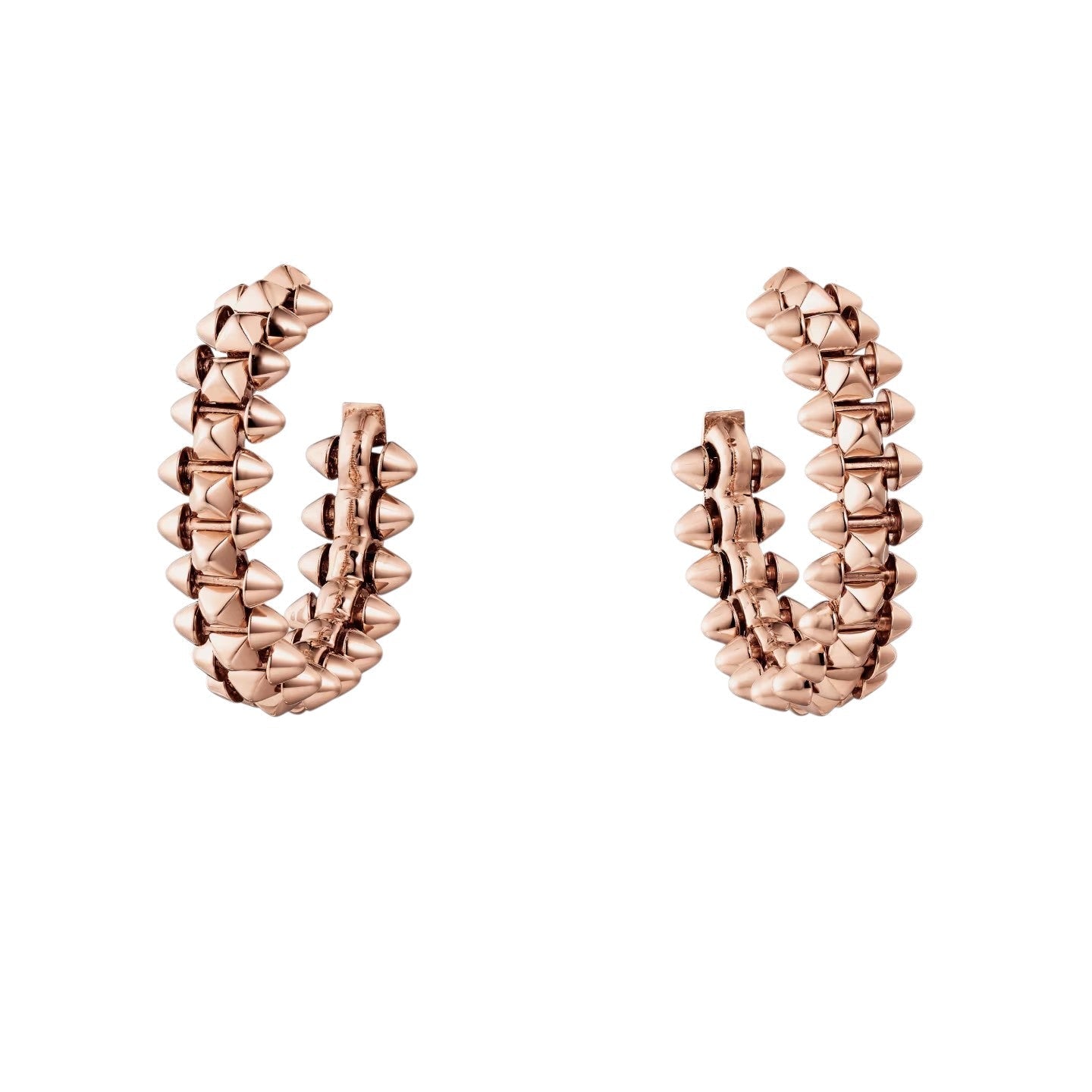 [Elara]CLASH DE 6.4MM HOOP SMALL MODEL EARRINGS