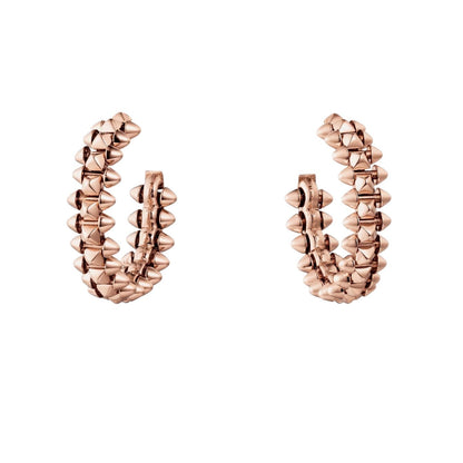 [Elara]CLASH DE 6.4MM HOOP SMALL MODEL EARRINGS