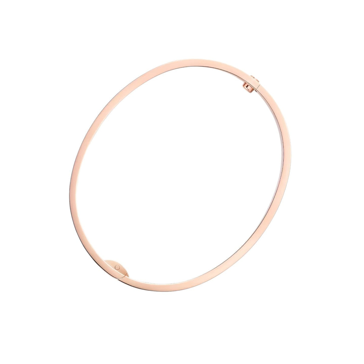 [Elara]CLASSIC 6.1MM LOVE シングルスクリュー ブレスレット - 10Pダイヤモンド
