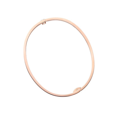 [Elara]CLASSIC 6.1MM LOVE SINGLE-SCREW CLOSURE BANGLE - 4-DIAMOND
