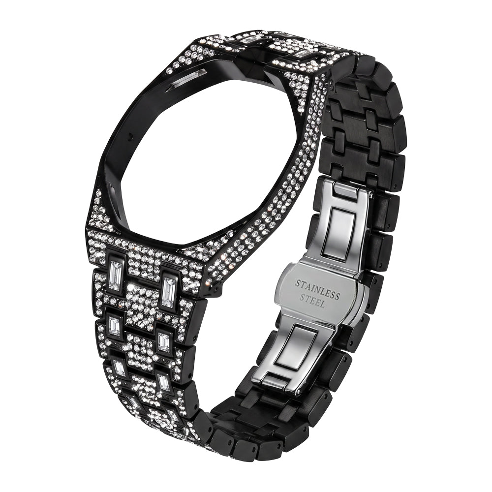 [Elara]Royal Oak Pop Exclusive Bioceramic Case & Bioceramic Strap Full Diamond