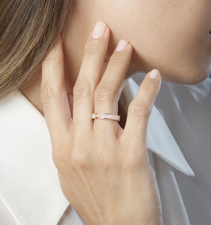 [Elara]ALLIANCE LIENS VIDENCE PAVED DIAMOND 4MM RING