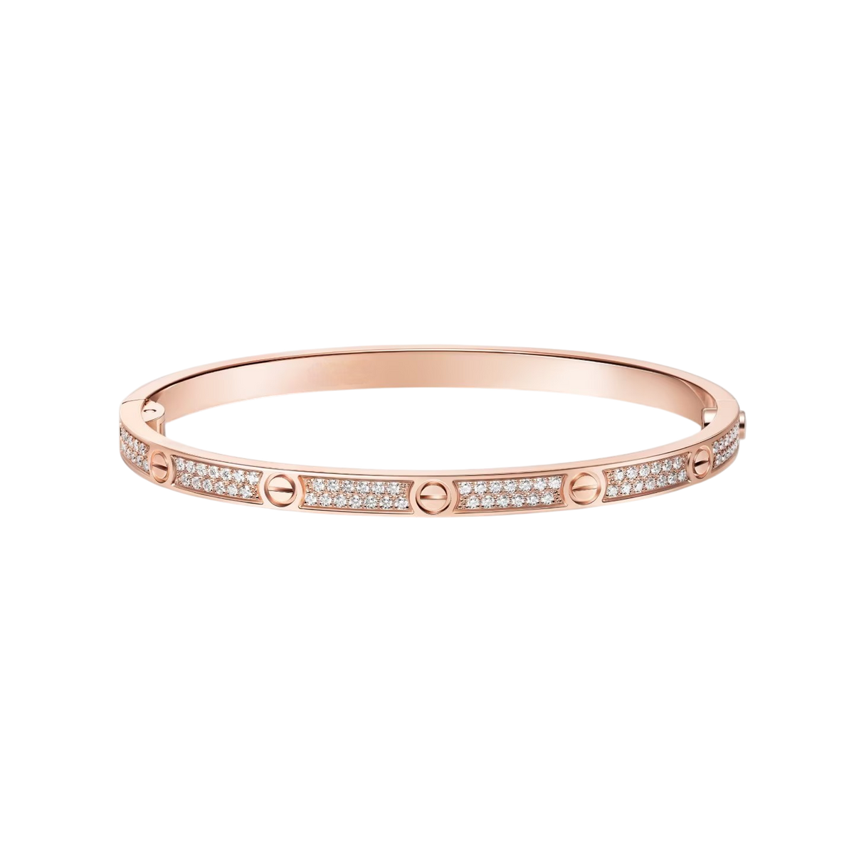 [Elara]CLASSIC 3.65MM LOVE フルパヴェバングル