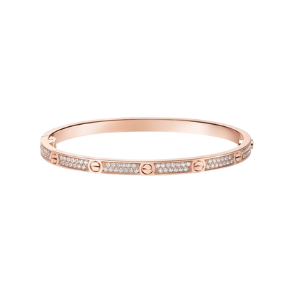 [Elara]CLASSIC 3.65MM LOVE フルパヴェバングル