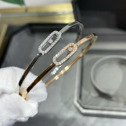 [Elara]MOVE UNO PAVÉ FLEX BANGLE (MEDIUM)