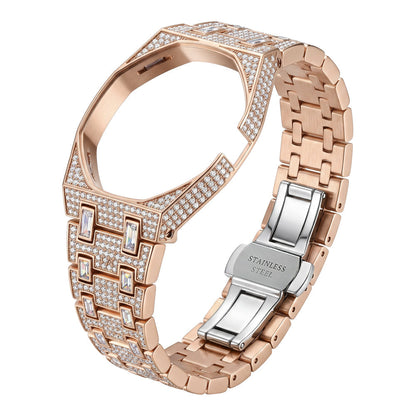 [Elara]Royal Oak Pop Exclusive Bioceramic Case & Bioceramic Strap Full Diamond