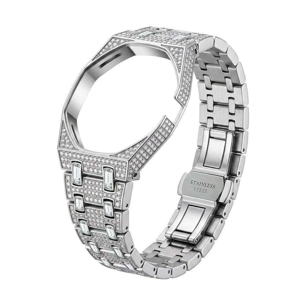 [Elara]Royal Oak Pop Exclusive Bioceramic Case & Bioceramic Strap Full Diamond