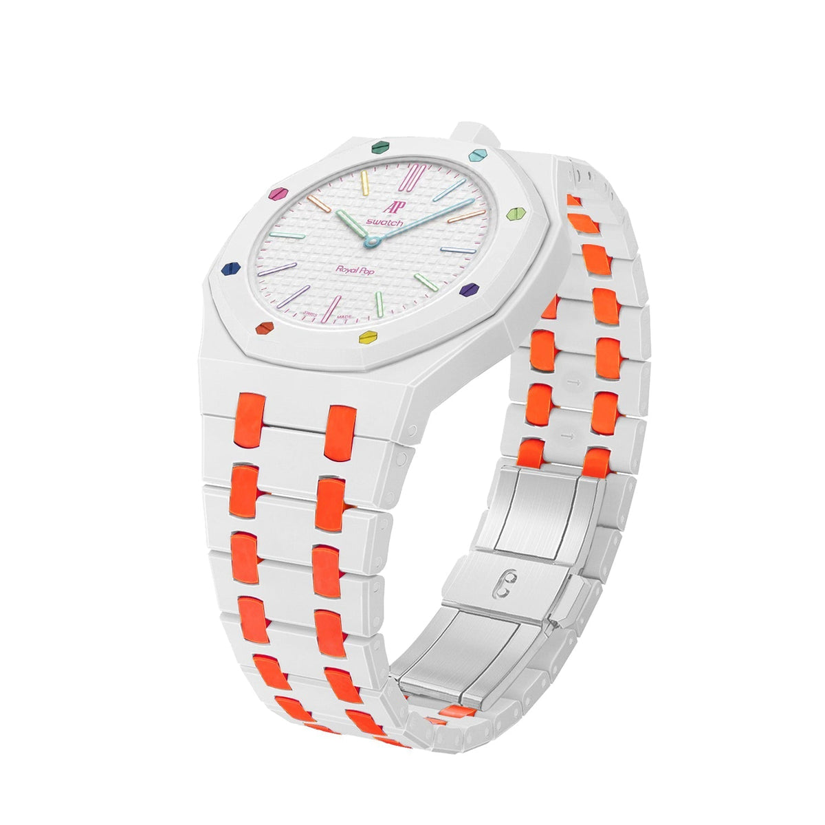 [Elara]Royal Oak Pop Exclusive Bioceramic Case & Bioceramic Strap Mix Color