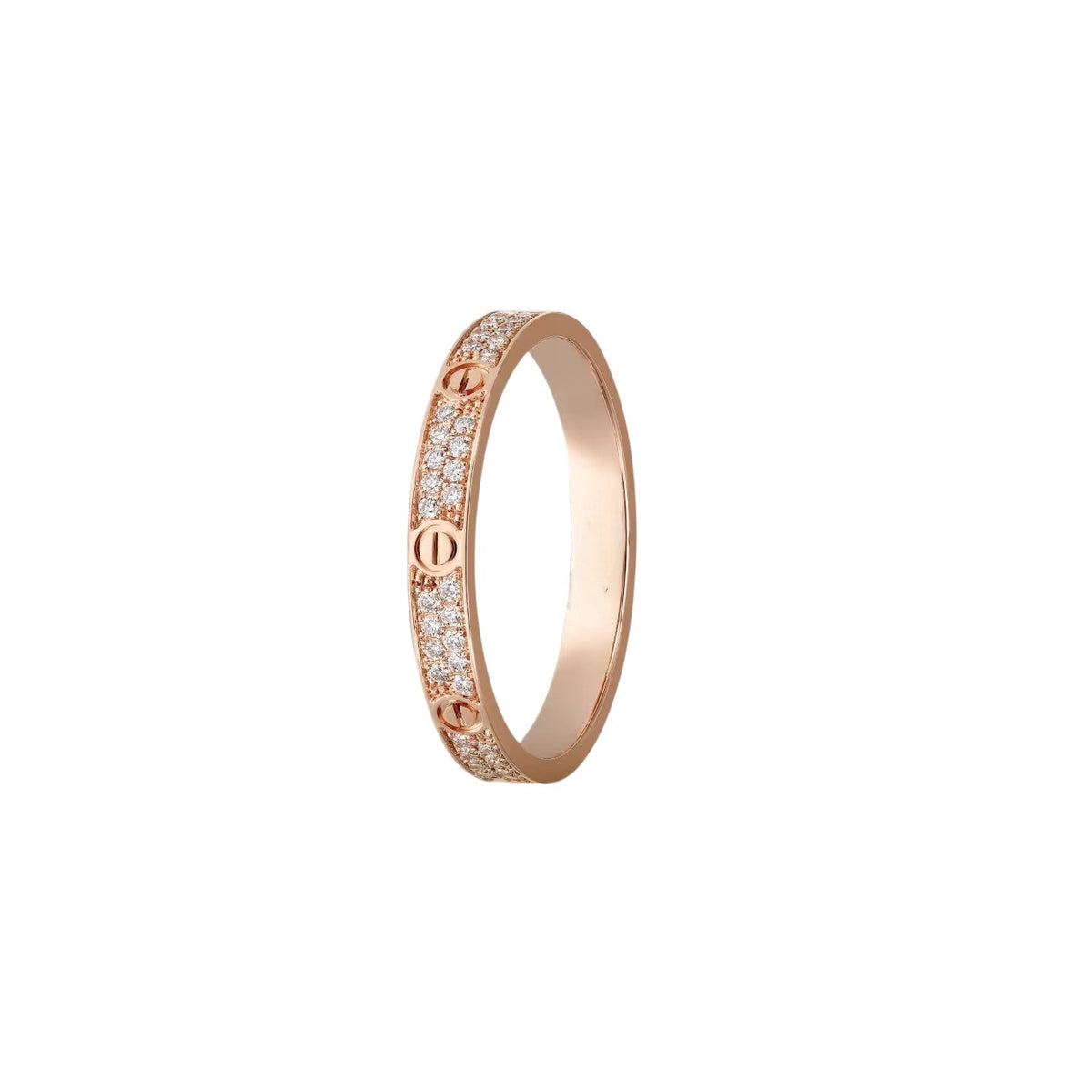 [Elara]LOVE 2.6MM PAVÉ DIAMOND RING