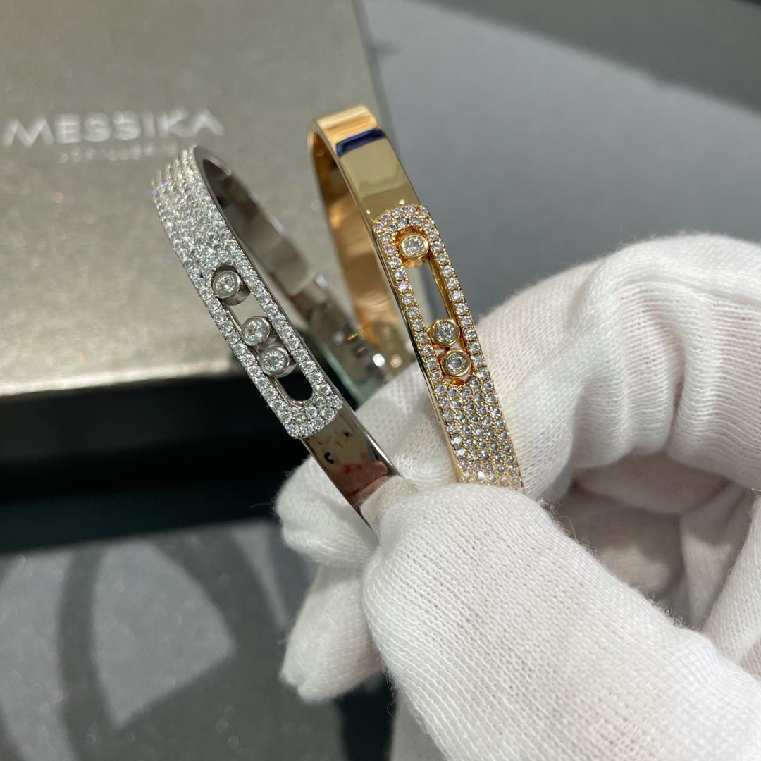 [Elara]MOVE NOA PAVÉ DIAMOND BANGLE BRACELET