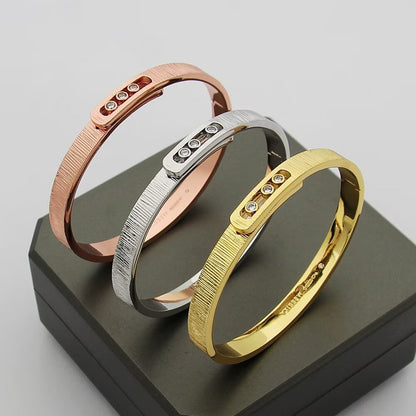 [Elara]MOVE NOA CISELÉ BANGLE BRACELET
