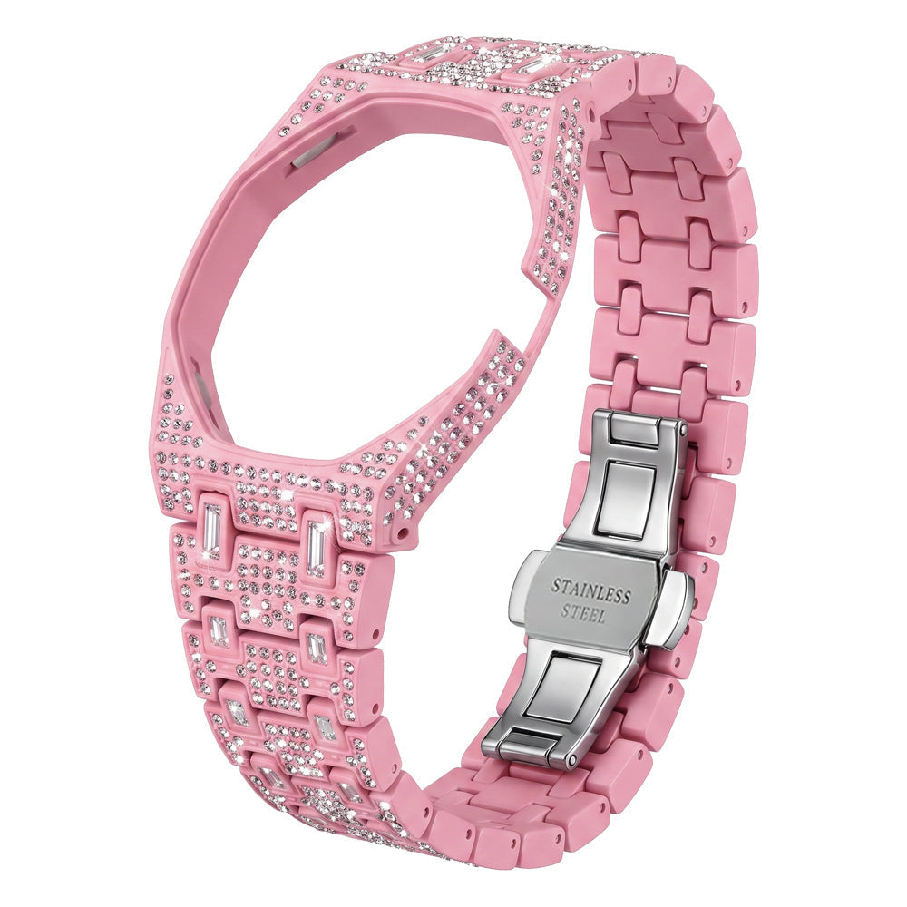 [Elara]Royal Oak Pop Exclusive Bioceramic Case & Bioceramic Strap Full Diamond