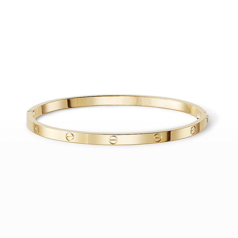 [Elara]LOVE 3.65MM SMALL MODEL BANGLE