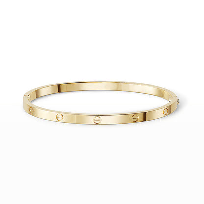 [Elara]LOVE 3.65MM SMALL MODEL BANGLE