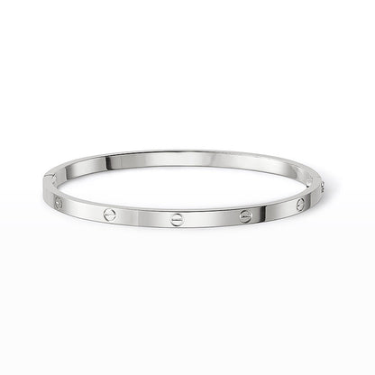 [Elara]LOVE 3.65MM SMALL MODEL BANGLE