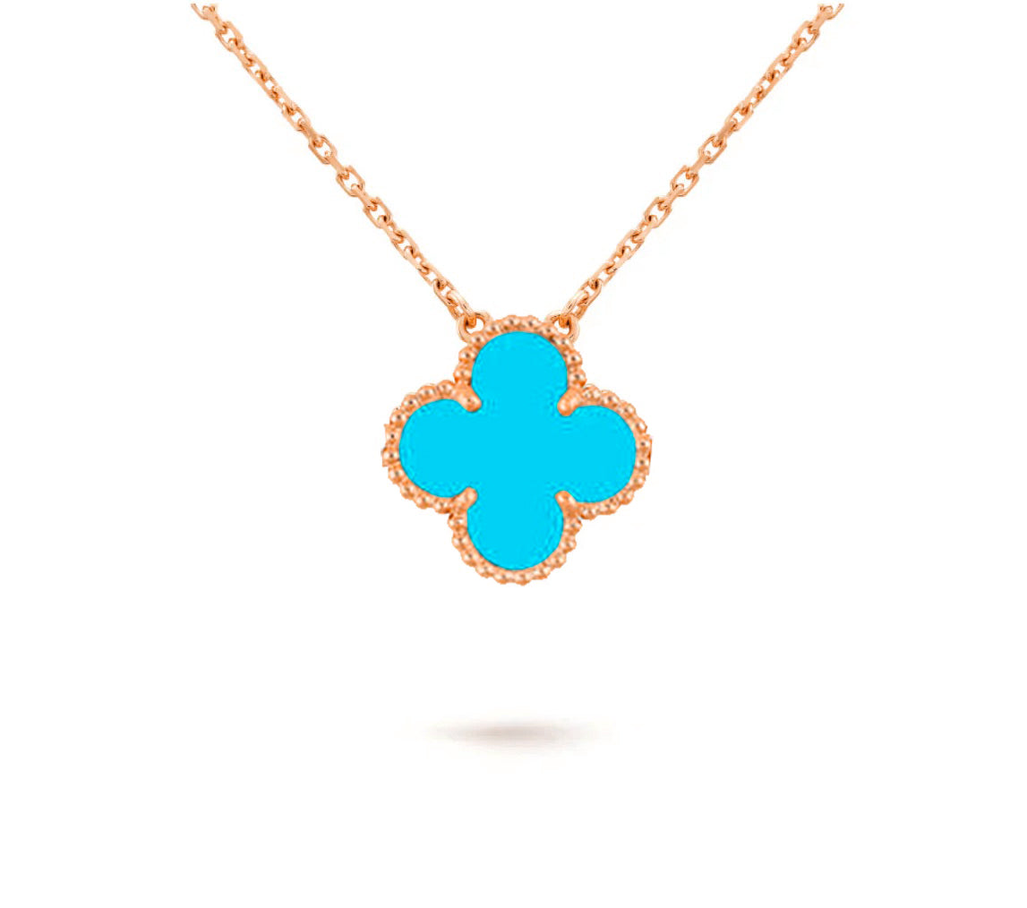 [Elara]15MM CLOVER FLOWER PENDANT NECKLACE COLLECTION