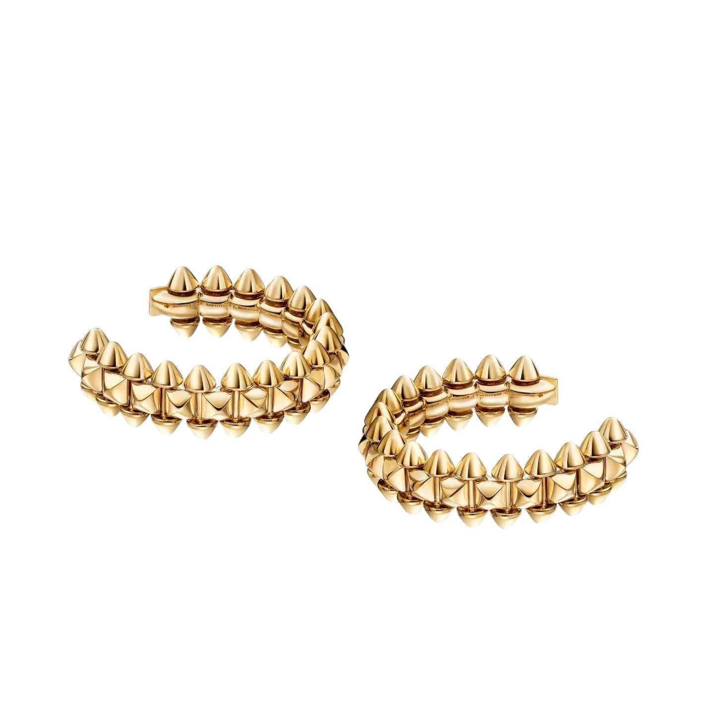 [Elara]CLASH DE 6.4MM HOOP SMALL MODEL EARRINGS