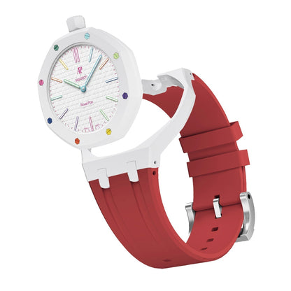 [Elara]Royal Oak Pop Exclusive Bioceramic Case & Silicone Strap Mix Color