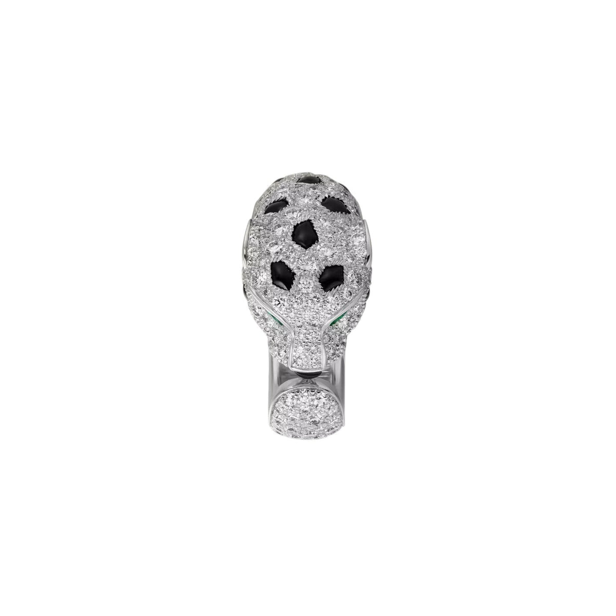 [Elara]PANTHÈRE DE DIAMOND HALF-PAVÉ MEDIUM RING