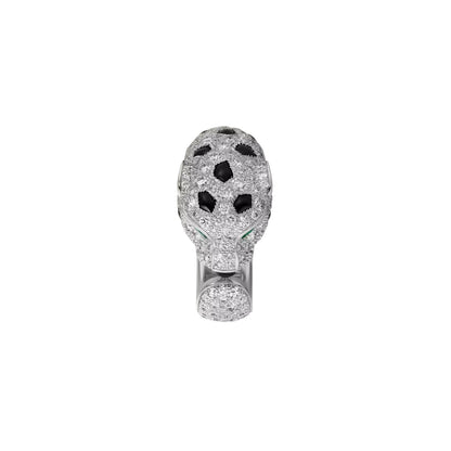 [Elara]PANTHÈRE DE DIAMOND HALF-PAVÉ MEDIUM RING