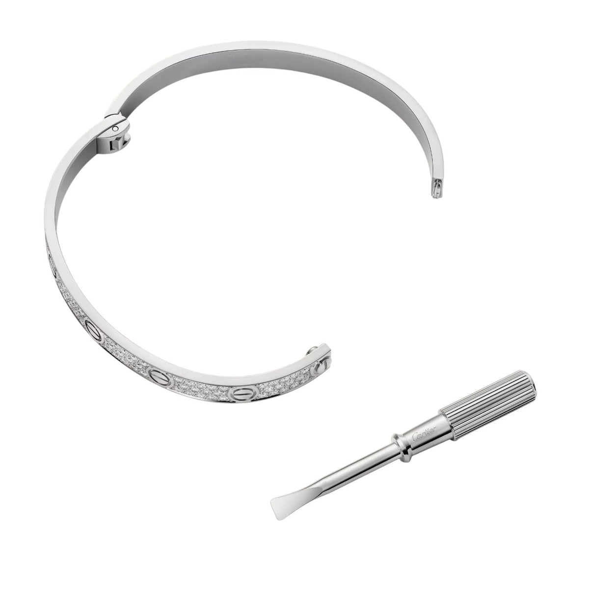 [Elara]クラシック 6.1MM ラブバングル - フルパヴェ