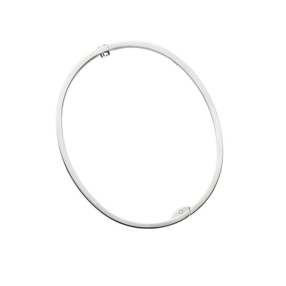 [Elara]CLASSIC 6.1MM LOVE SINGLE-SCREW CLOSURE BANGLE - 4-DIAMOND