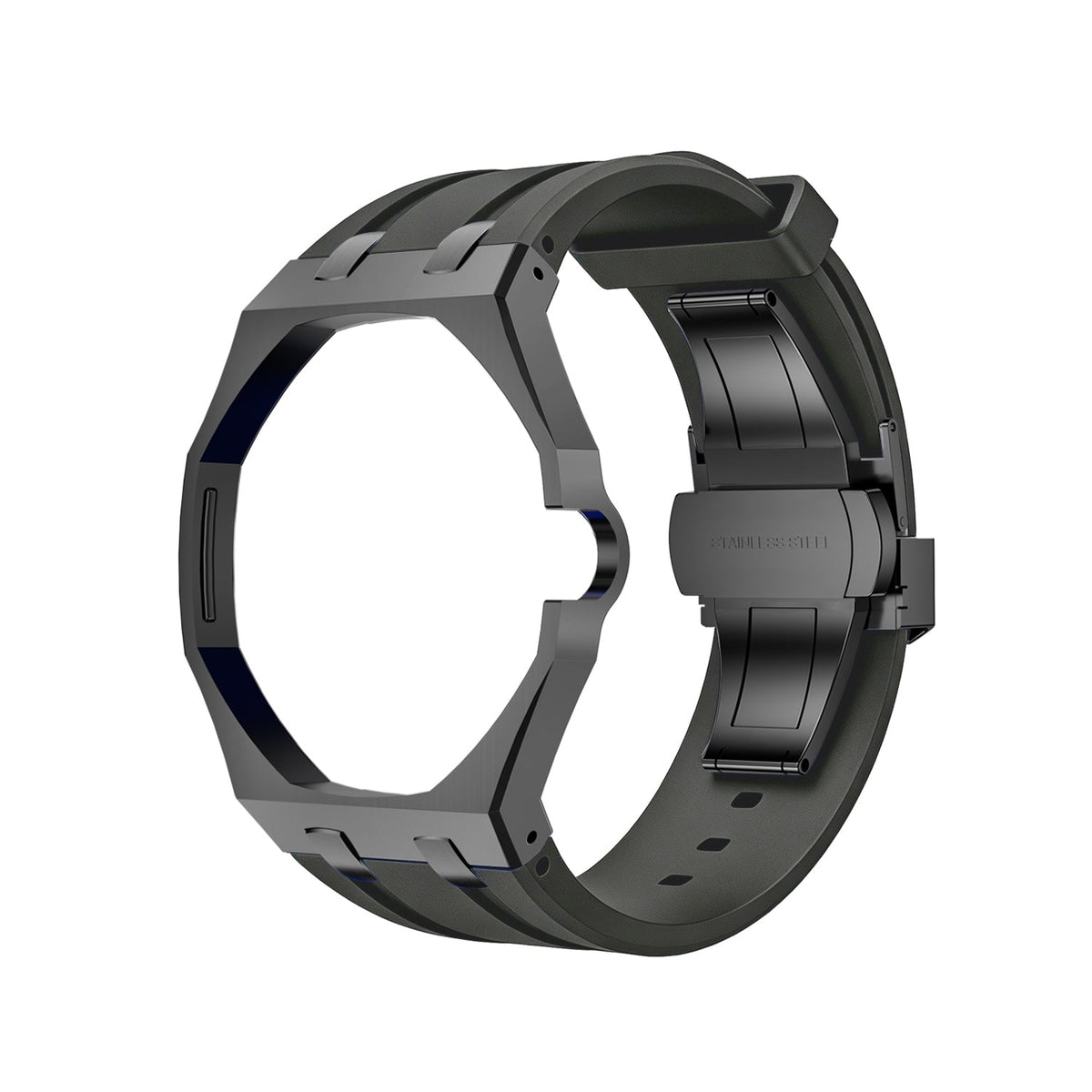 [Elara]OAK POP BLACK STEEL CASE & SILICONE STRAP